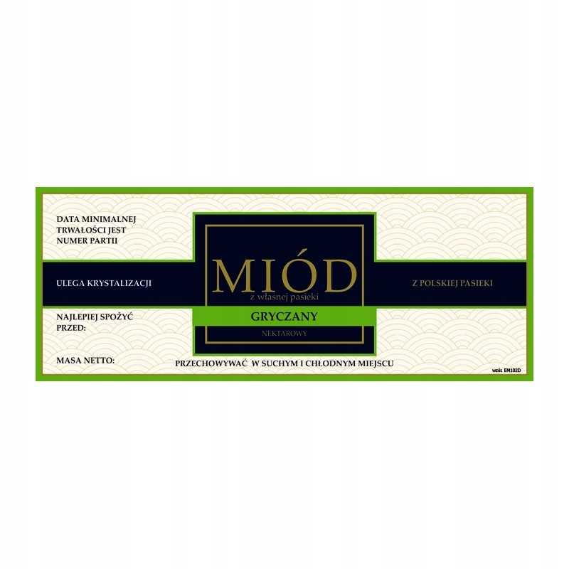 Grikių medaus etiketė em102d – didelė