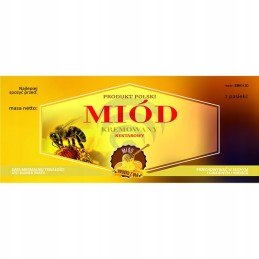 Kremo medaus etiketė em0312d – didelė