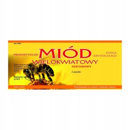 Kelių žiedų medaus em011d etiketė – didelė