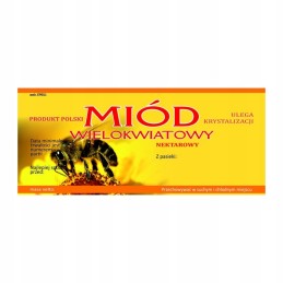 Kelių žiedų medaus em011d etiketė – didelė