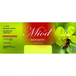 Rapsų medaus etiketė em064d – didelė