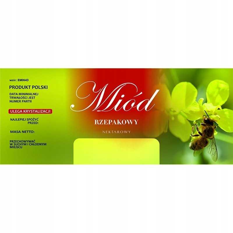 Rapsų medaus etiketė em064d – didelė