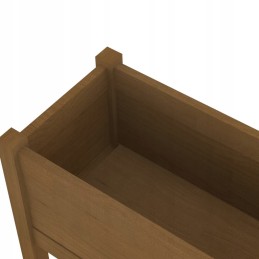 Dārza puķu pods, medus brūns, 70x31x70 cm, koka