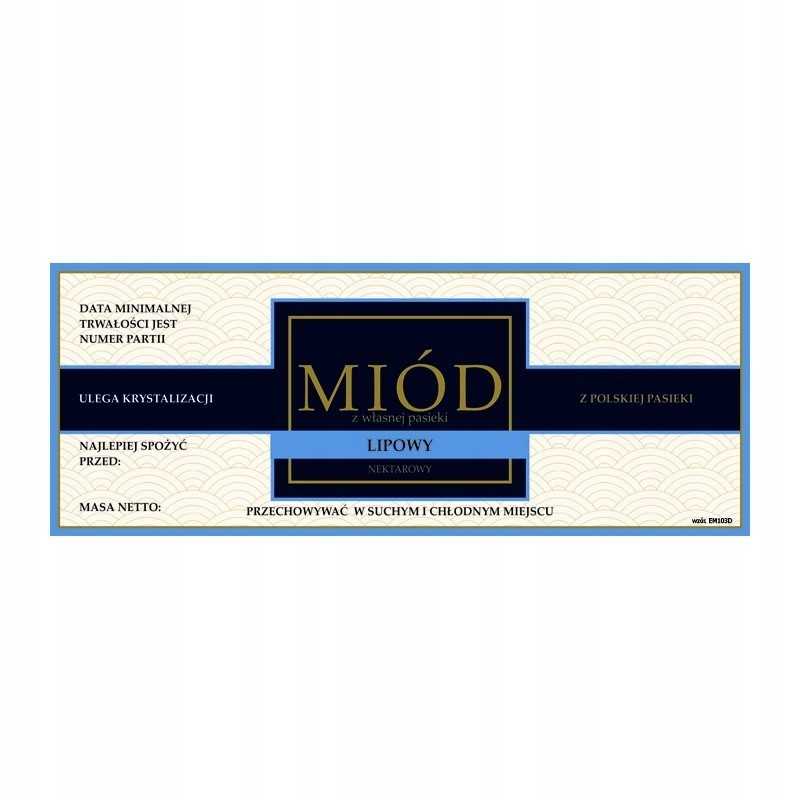 Liepų medaus etiketė em103d – didelė