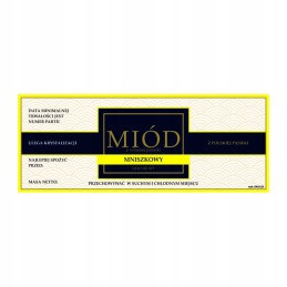 Etiketė kiaulpienių medui em1013d – didelė