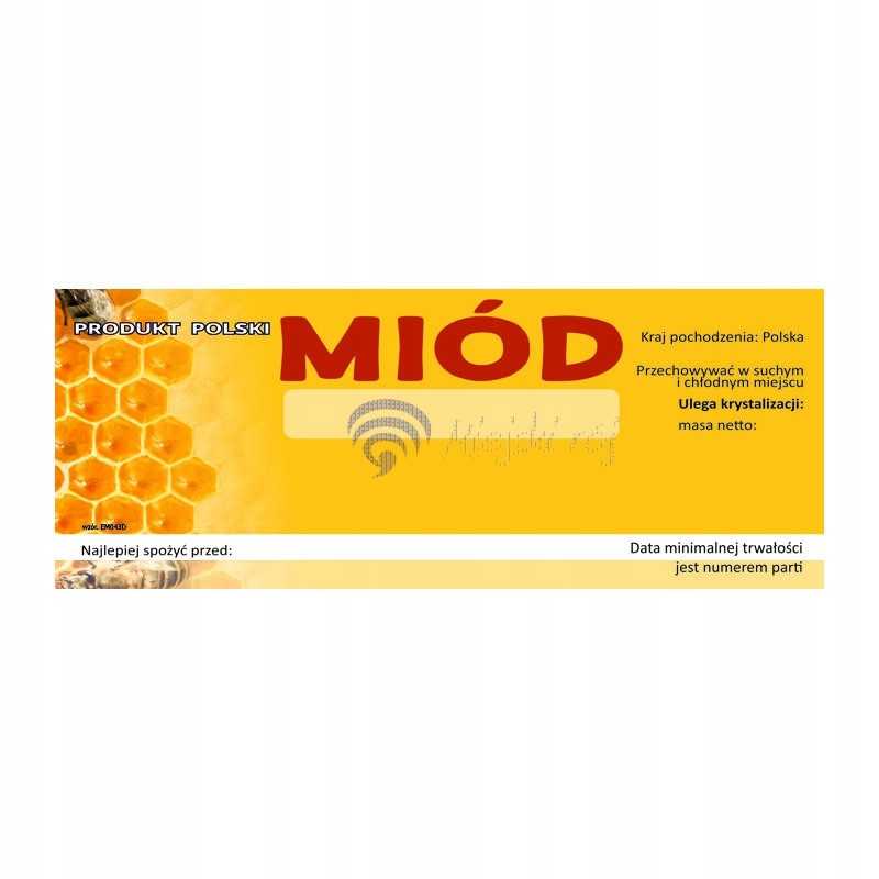 Universali medaus etiketė em043d – didelė