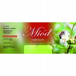 Grikių medaus etiketė em062d – didelė