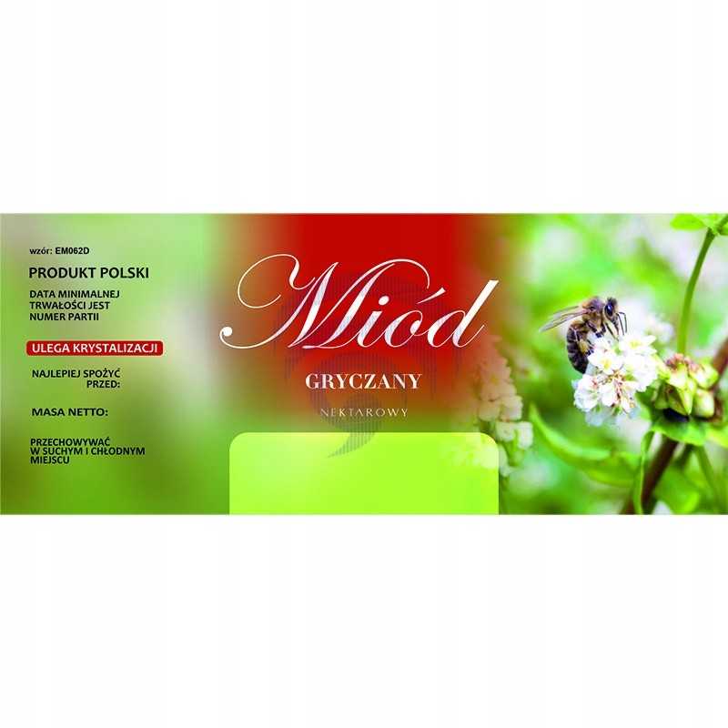 Grikių medaus etiketė em062d – didelė
