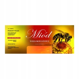 Kelių žiedų medaus etiketė em061d – didelė