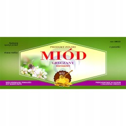 Grikių medaus etiketė em032d – didelė