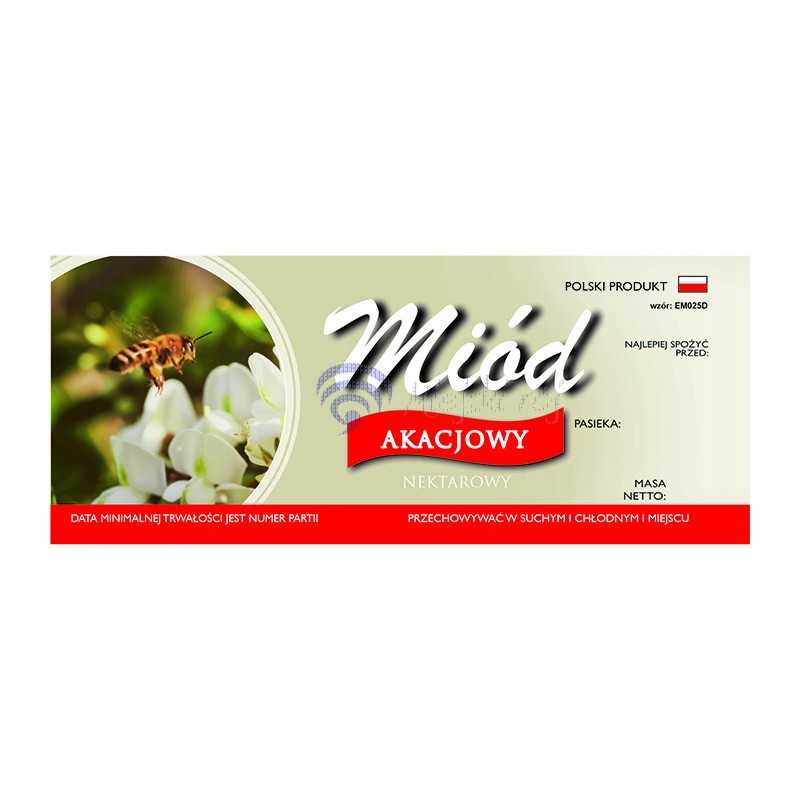 Etiketė akacijų medui em025d – didelė