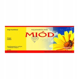 Universali medaus etiketė em047d – didelė