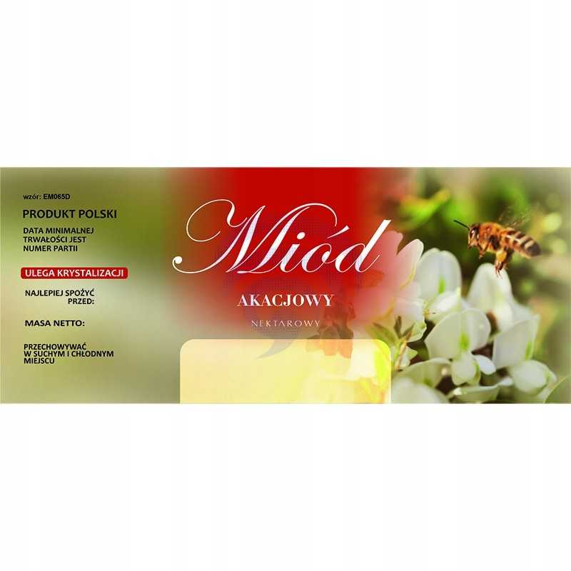 Etiketė akacijų medui em065d – didelė