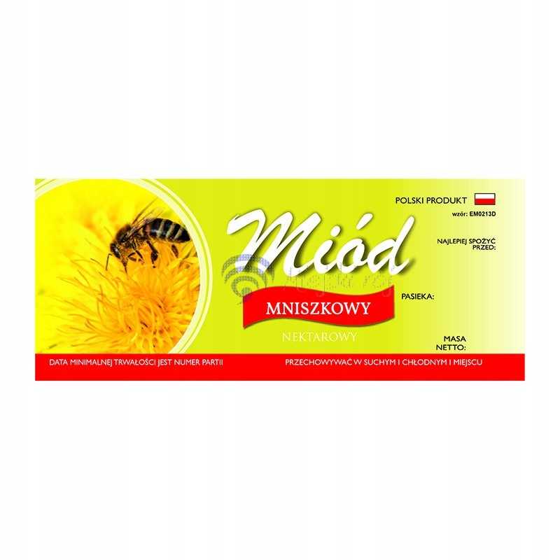 Etiketė kiaulpienių medui em0213d – didelė