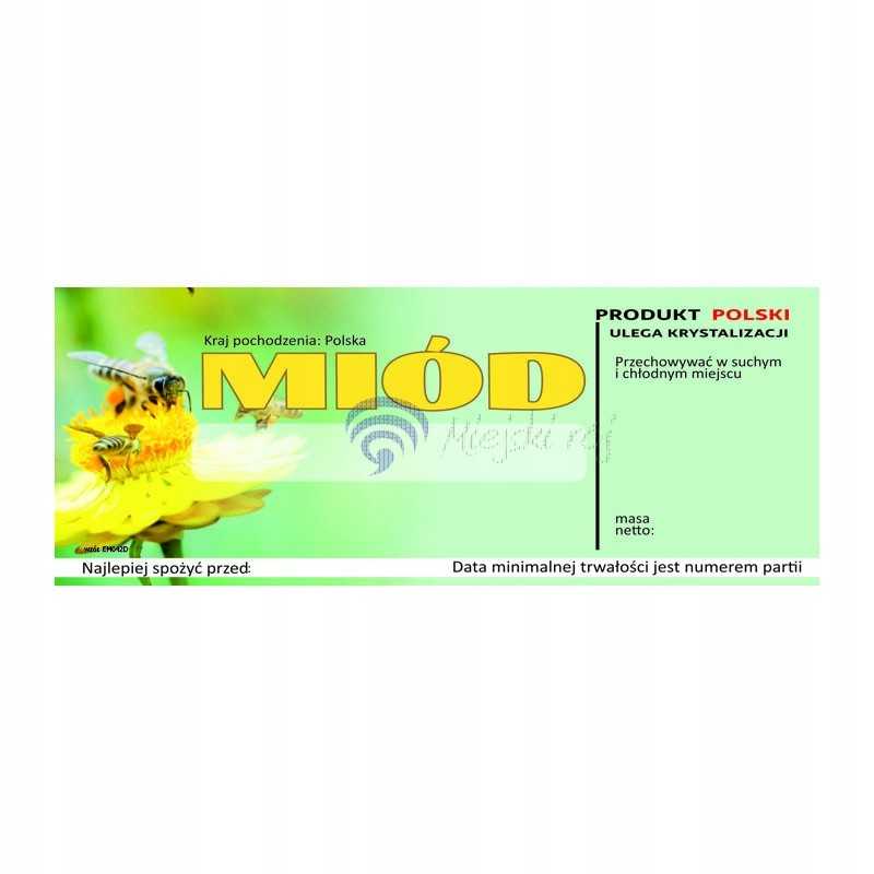 Universali medaus etiketė em042d – didelė