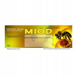 Universali medaus etiketė em044d – didelė