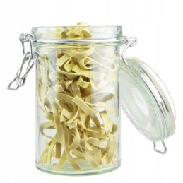 Sandarus stiklinis indas su stikliniu dangteliu, 500ml