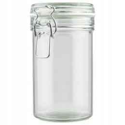 Sandarus stiklinis indas su stikliniu dangteliu, 500ml