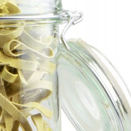 Sandarus stiklinis indas su stikliniu dangteliu, 500ml