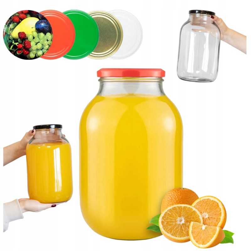 3l stiklainis + dangtelis