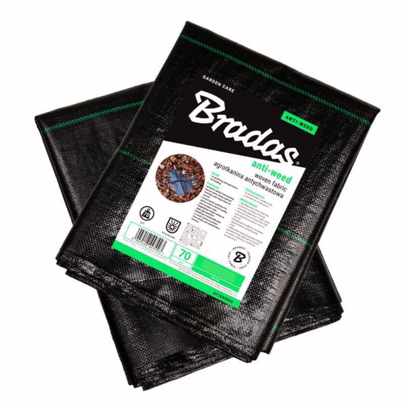 Anti-piktžolių agrarinis audinys, audinys nuo piktžolių, storas, juodas, 0,6x10 m