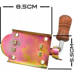 Spyruoklinis skląstis 100, metalinis, nerūdijantis, 8,5x5,5 cm