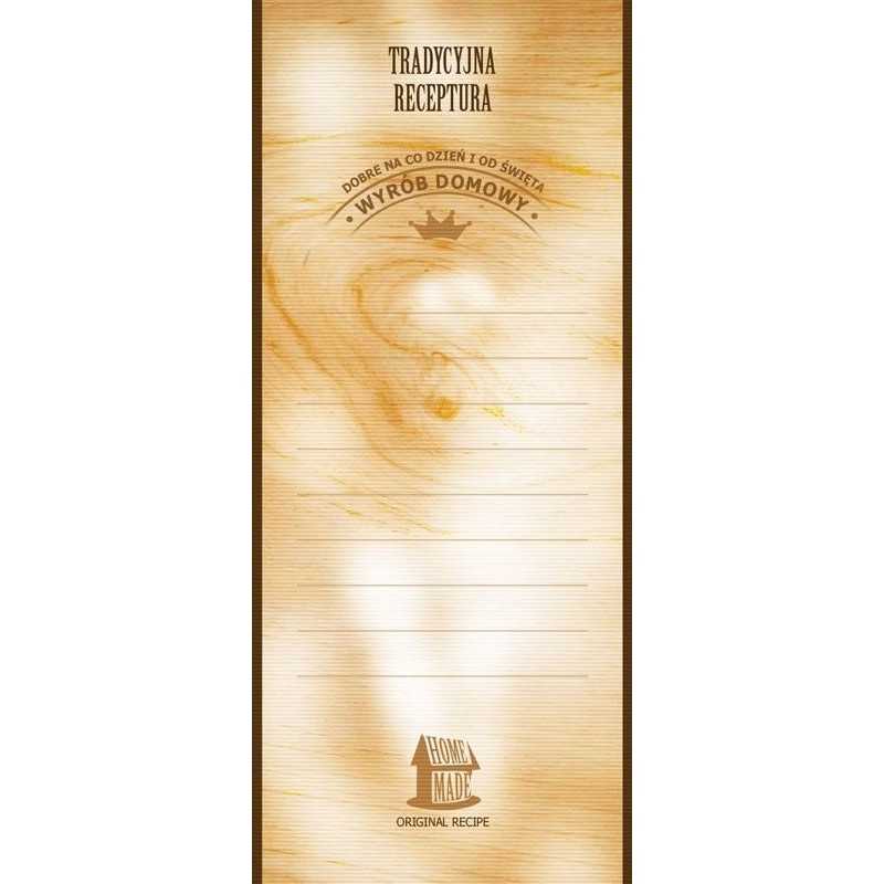 Alkoholio etiketė 116 x 50mm 50 vnt - universali