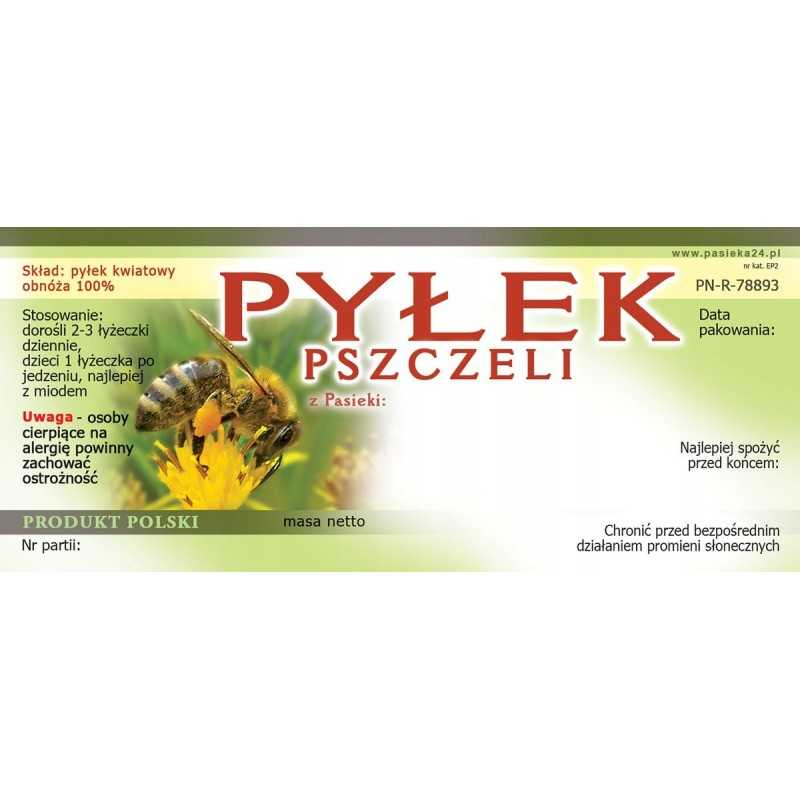 Žiedadulkių etikečių pakuotė (50 vnt.), EP2 raštas