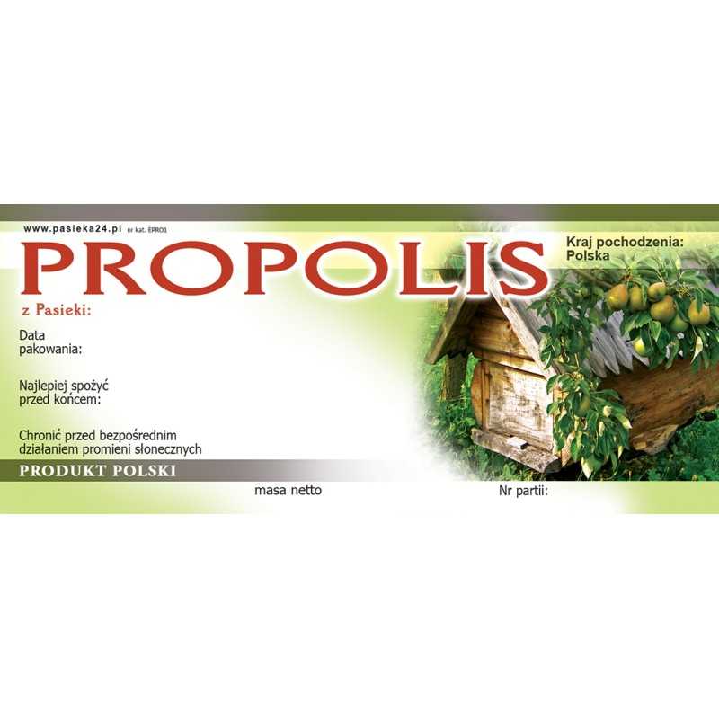 Propolio etiketės (50 vnt) - epro1 raštas