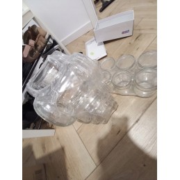 Masono stiklainis, medaus stiklainiai 0,5l 500ml 6 kabliukų rinkinys 8 vnt fi82 6z