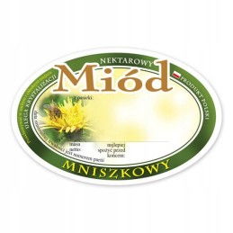 Etiketė, lipdukas medui 'kiaulpienių medus