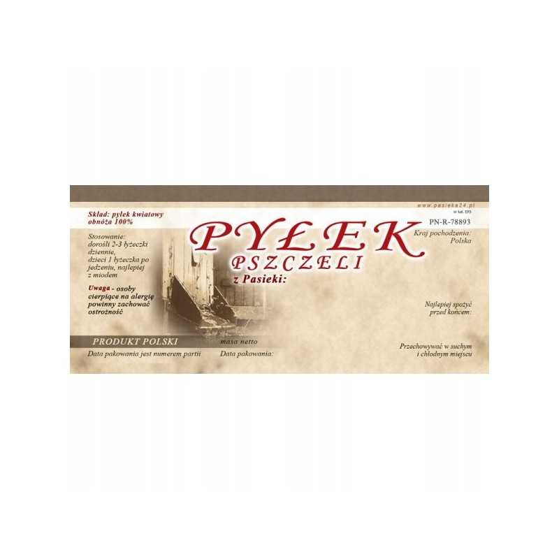 „Bičių žiedadulkės“ etiketė, lipdukas