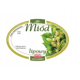 Etiketė, lipdukas 'liepų medus' 100 vnt.