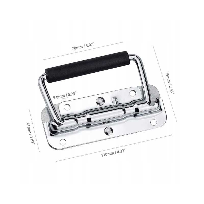 Avilio rankena, nerūdijančio plieno rankena su spyruokle