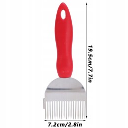 Tiesios šakės dangtelio atplėšimo įtaisas su 18 adatų