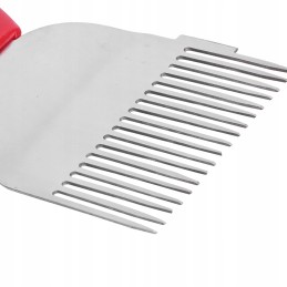 Tiesios šakės dangtelio atplėšimo įtaisas su 18 adatų