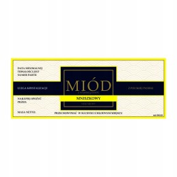 Etiketė kiaulpienių medui em1013d – didelė