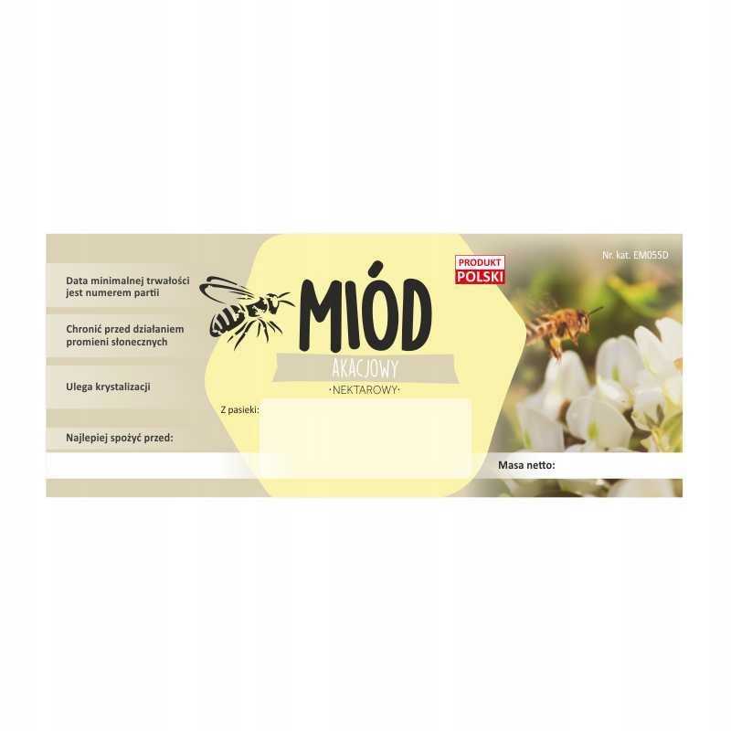 Etiketė akacijų medui em055d – didelė