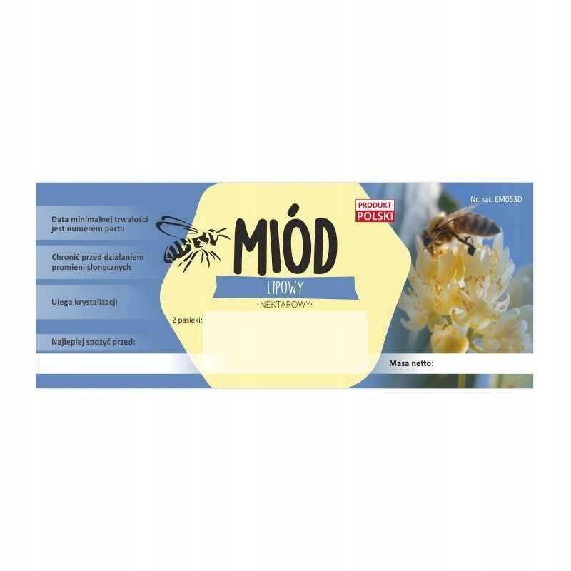 Liepų medaus etiketė – didelė