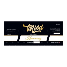 Kremo medaus etiketė em1212d – didelė