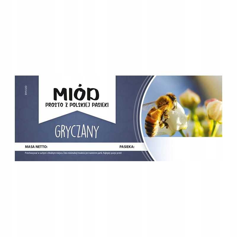 Grikių medaus etiketė em132d – didelė