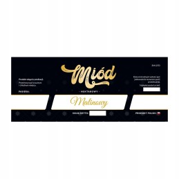 Etiketė aviečių medui em127d – didelė