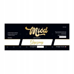 Grikių medaus etiketė em122d – didelė