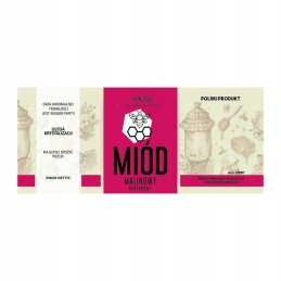 Etiketė aviečių medui em087d – didelė