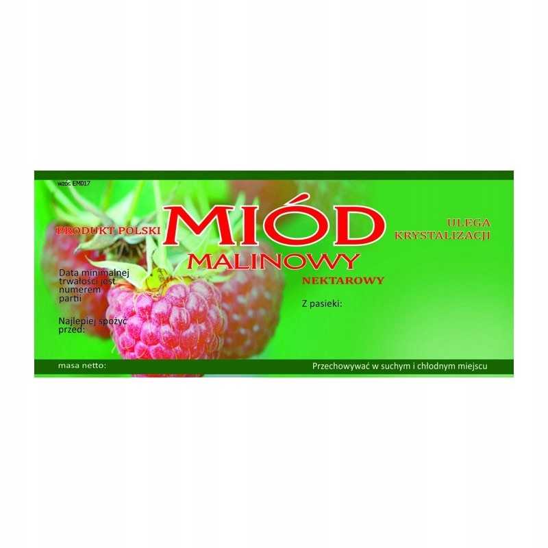 Aviečių medaus etiketė em017d – didelė