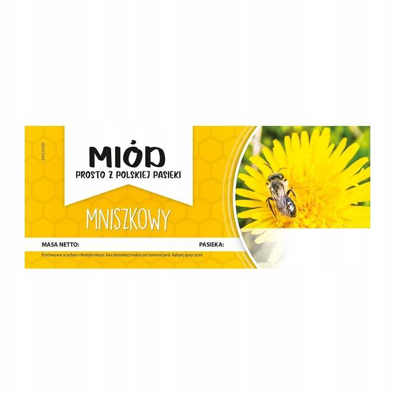 Etiketė kiaulpienių medui em1313d – didelė