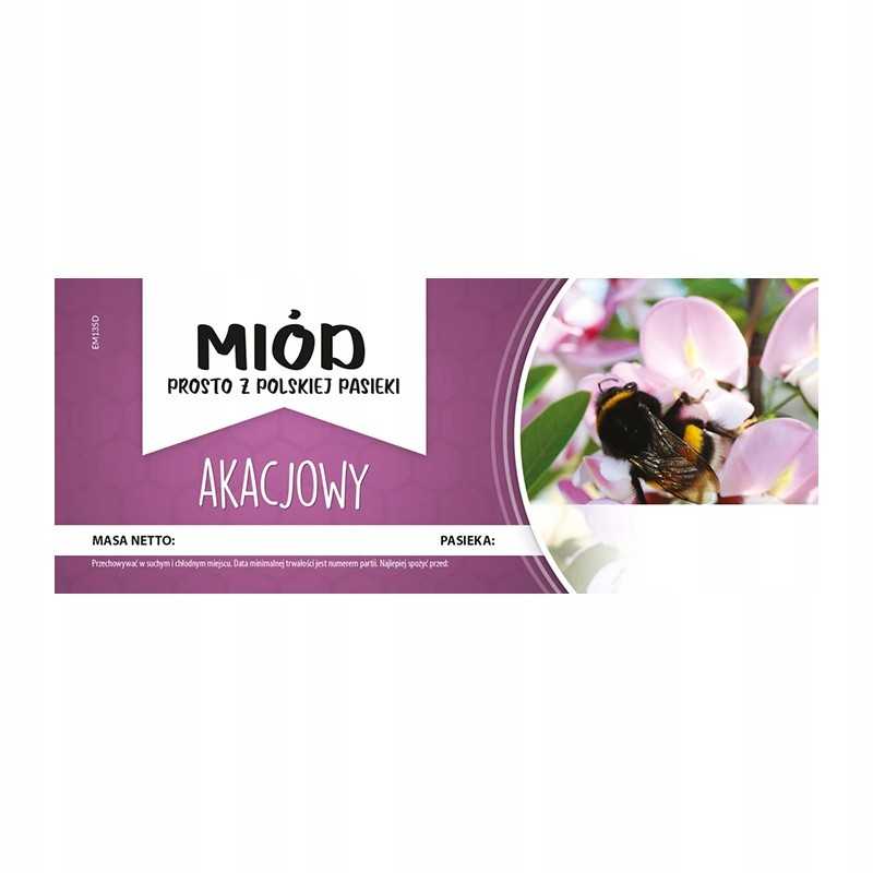 Etiketė akacijų medui em135d – didelė