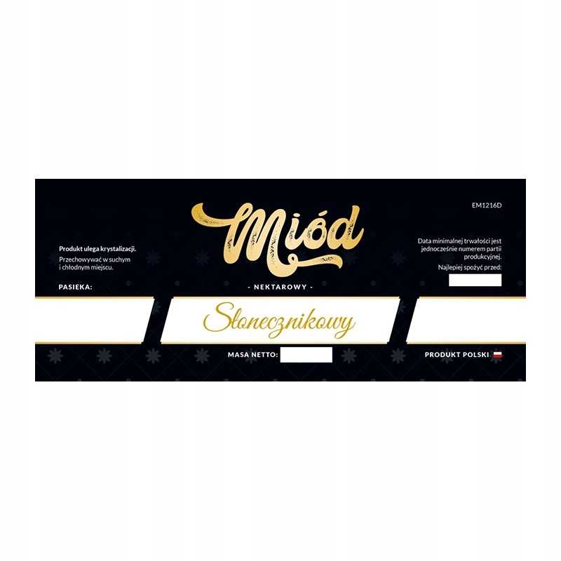 Etiketė saulėgrąžų medui em1216d – didelė