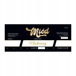 Etiketė auksašakių medui em128d – didelė