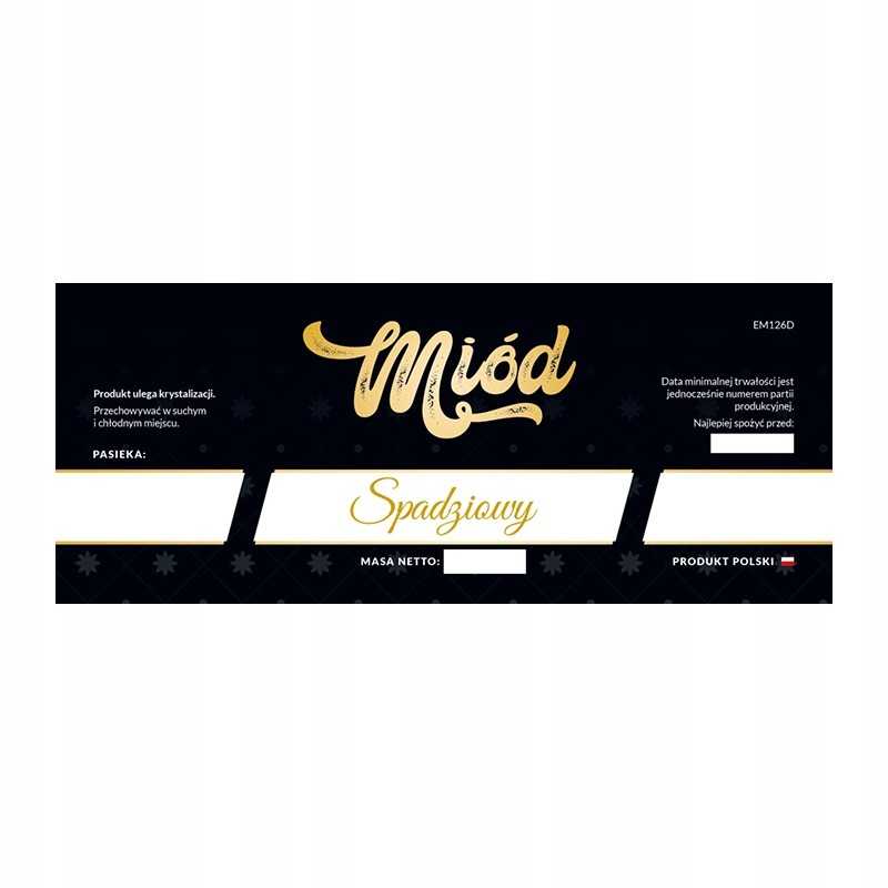 Lipčiaus medaus etiketė em126d – didelė